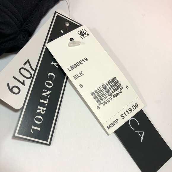 La Blanca Island Goddess Black Halter One Piece 6 - Picture 9 of 11